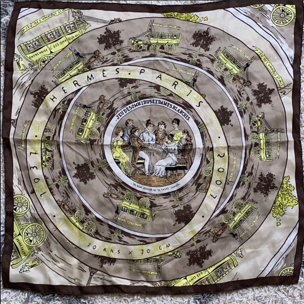 Hermes sz 70 scarf JEU DES ÓMNIBUS 2007